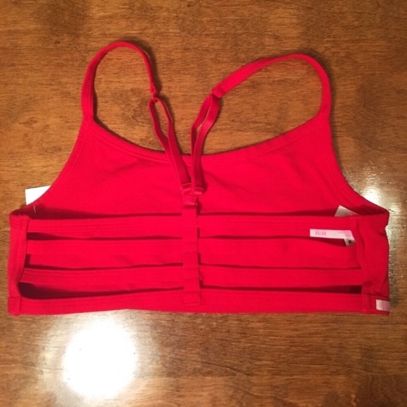 PINK Victoria's Secret Other - Pink Victoria’s Secret Red Strappy caged bralette